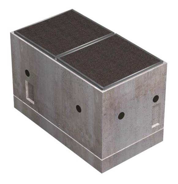 3' X 5' UTILITY VAULT - AT&T (SHALLOW, INTERCEPT)