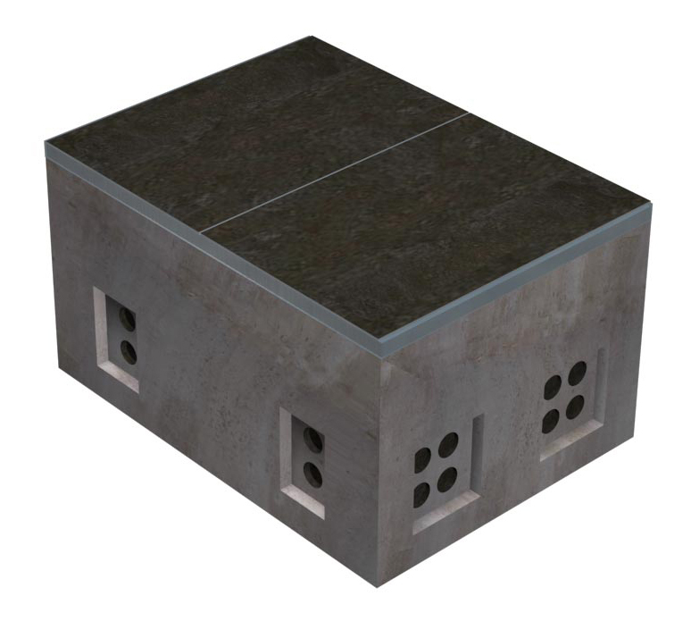 3'-6" X 5'-6" SECONDARY SPLICE BOX - SANTA CLARA