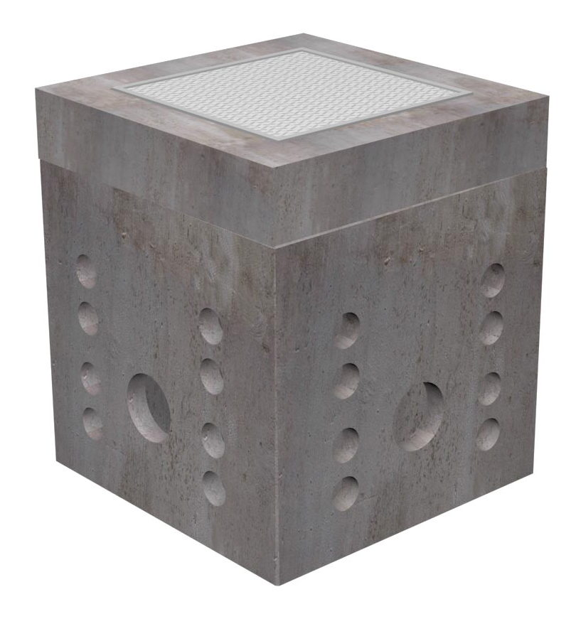 3'-6" X 3'-6" SECONDARY SPLICE BOX - SANTA CLARA