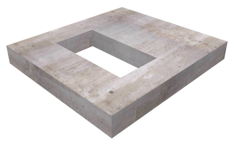 3'-8" X 4' AND 6' X 5' TRANSFORMER PAD - SIERRA PACIFIC