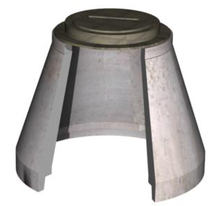 36" DIA. MANHOLE CONE - ECCENTRIC - Image 2