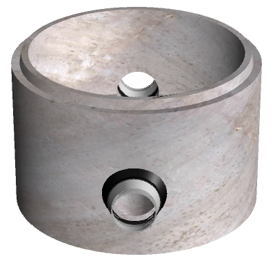 36" DIA. MANHOLE BASE - SANITARY SEWER