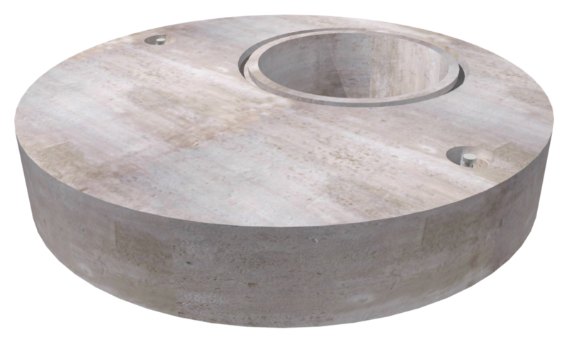 72" DIA. MANHOLE TOP SLAB - ECCENTRIC