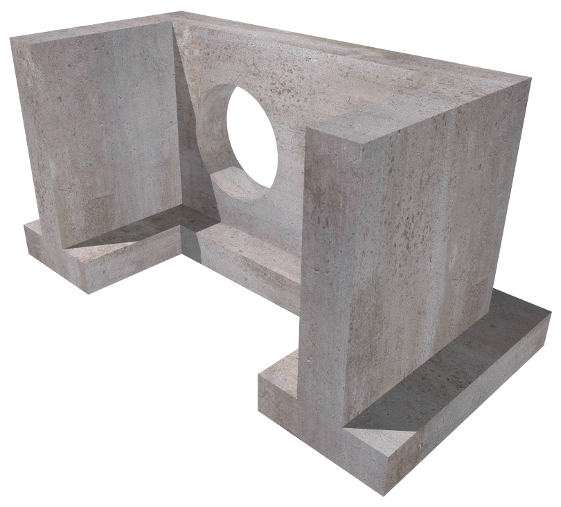 PIPE CULVERT HEADWALLS - "L" SHAPED