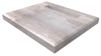 4858-Padmount w/1/2" x 32" Blockout