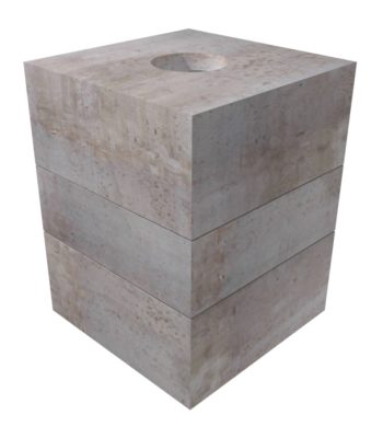 Three Piece Utility Vault-Slab-Riser & Lid