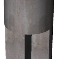 1' DIA. LIGHT POLE BASE - PG&E