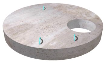 96" Dia. Traffic Top Slab w/24" Dia. Opening