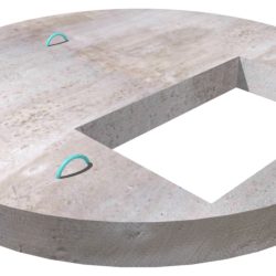 96" Dia. Traffic Top Slab w/30"x48" Opening