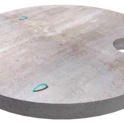 120" Dia. Top & Bottom Slabs