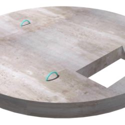 144" Dia. Top Slab w/30"x48" Opening