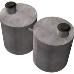 Double Chamber Septic Tank w/Top Slab-3600-10500 Gal