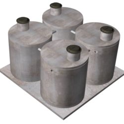 Four Chamber Septic Tank w/Top Slab-8000-14000 Gal