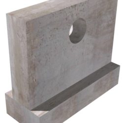 12"-48" Striaght Headwall with Footing for RCP