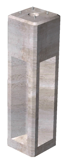 4-LB Lamp Pole Base 18" x 48"