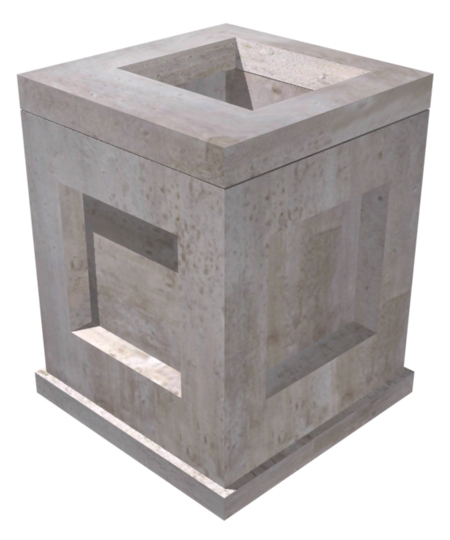 4'x4' Catch Basin-Skin Knockout