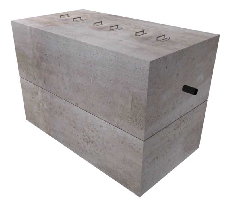 5'x10' Septic Tank 2500 Gal.