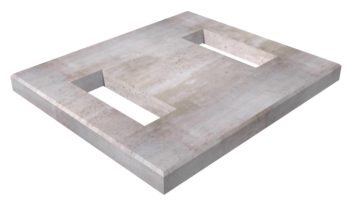 Switchgear Pad w/two 12" x 74" Openings