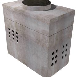 6'x8' Vivid Communications Vault-Splayed