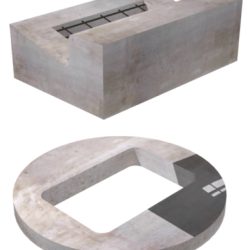 48" Round Curb Inlet Top Slab