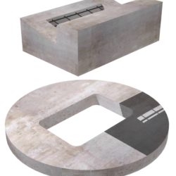 60" Diameter Round Curb Inlet Top Slab