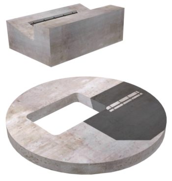 72" Diameter Round Curb Inlet Top Slab