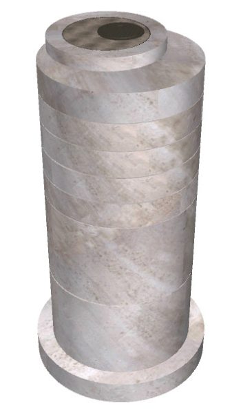 96" Dia. Manhole w/Eccentric Flat Top