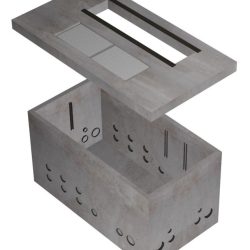 4'x6' Padvault-Three Phase Sectionalizing Cabinet-Pacificorp Standard