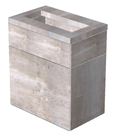 2'-6"x4' Utility Vault Base-Riser Sections & Lid