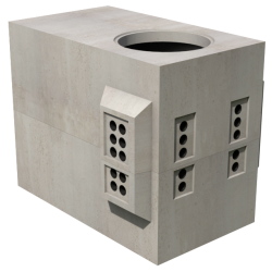 4686-2-TCA Vault (2 pc.) 4'-6" x 8'-6"