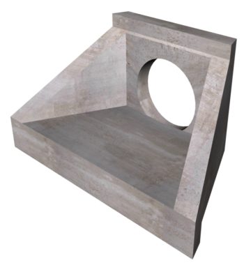 10'-0"x4'-8" Headwall-Winged - Image 2