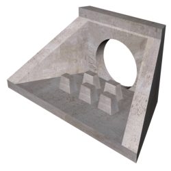 10'-0"x4'-8" Headwall-Winged w/Dissipators