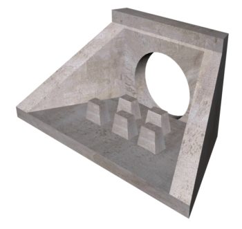 10'-0"x4'-8" Headwall-Winged w/Dissipators
