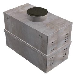 6'x12' Communications Vault DBL Splayed Entry