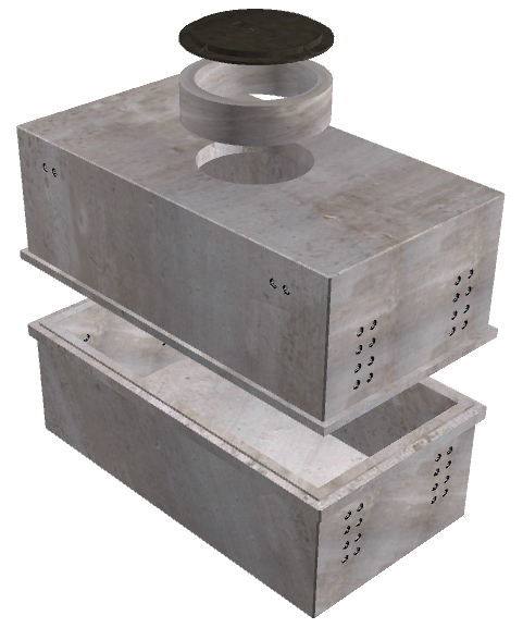 6'x12' Electrical Vault-612-A-Splayed - Image 2