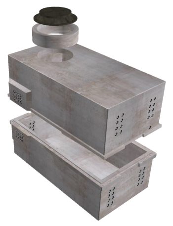 12'x6' Electrical Vault-T-Splayed - Image 2