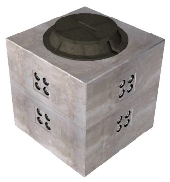 12’x6’x7′ Communications Vault-48SPATT
