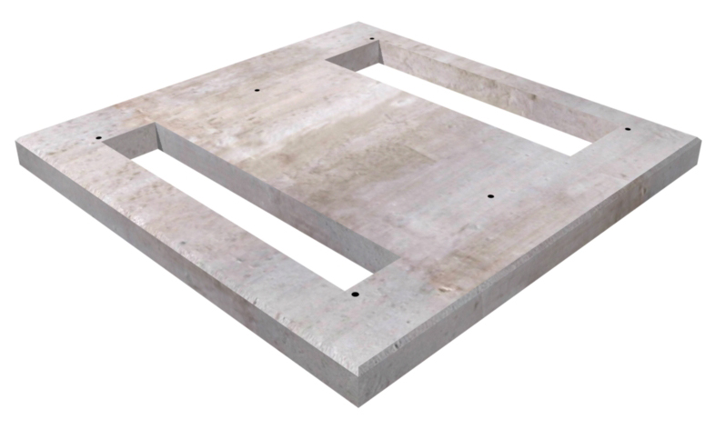 5'-8"x5'-2" Equipment Pad-TECO