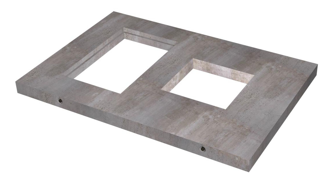 6'-6"x9'6"x6" Transformer Pad-Edison PMH