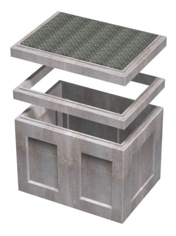 2'-0"x3'-0"x3'-0" Flatwall Pull Box Edison UGS #215.1 - Image 2