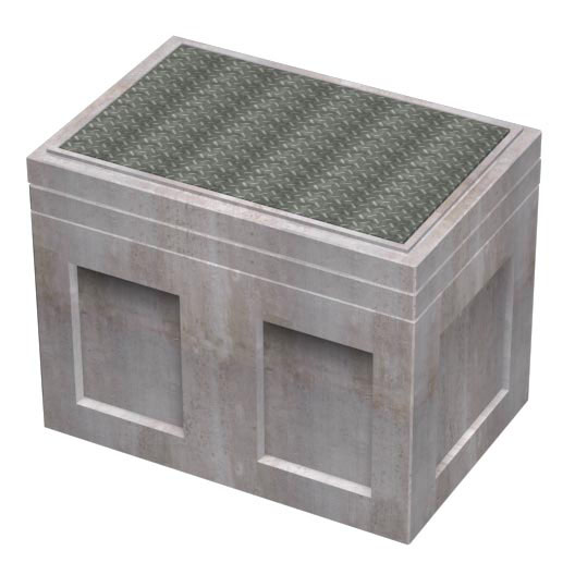 2'-6"x4'-0"x3'-0" Deep Recess Pull Box Edison UGS #220.1