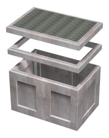 2'-6"x4'-0"x3'-0" Deep Recess Pull Box Edison UGS #220.1 - Image 2