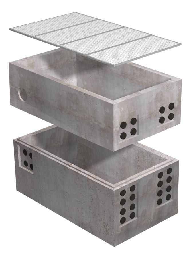 5'-0"x8'-6"x6'-6" Edison Equipment Enclosure UGS #566 - Image 2