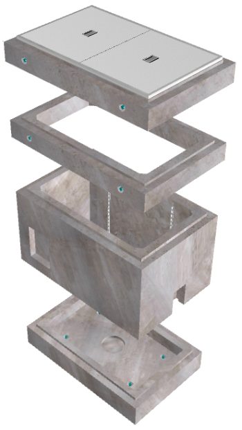 3'-0"x5'-0"x4'-0" Intercept Pull Box-AT&T - Image 2