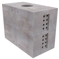 6'x12'x9' Utility Vault BG&E w/5"TD