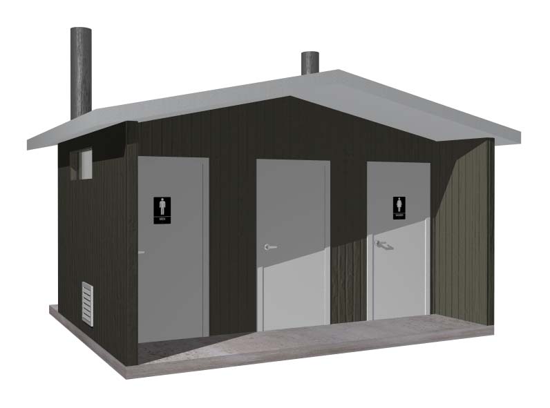 EASI-SET DOUBLE RESTROOM 12'-6" x 18'-6"