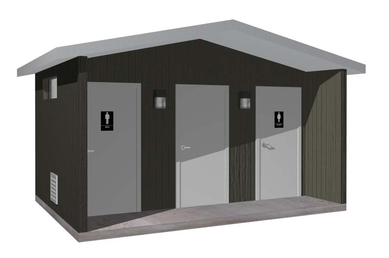 EASI-SET DOUBLE RESTROOM 10'-8" x 17'-6"