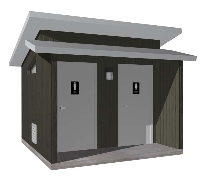 EASI-SET SINGLE RESTROOM 10'-8"x11'-1'
