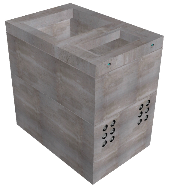 7'x10'-6" Slab Box/Pad-Azusa