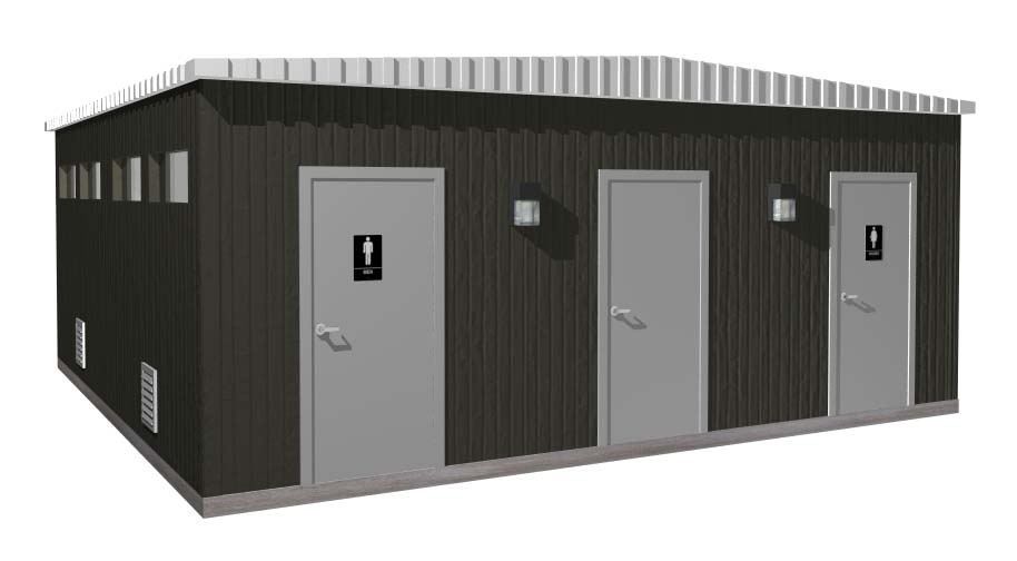 EASI-SET MULTIPLE STALLED RESTROOM 24' x 20'